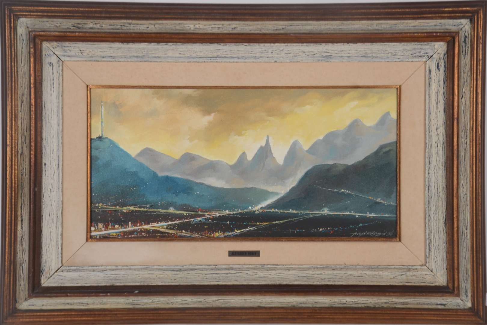 ALEXANDER ROBIN, Teresópolis - Óleo sobre tela - datado 94. ALEXANDER ROBIN, Teresópolis - Óleo sobre tela - datado 94.