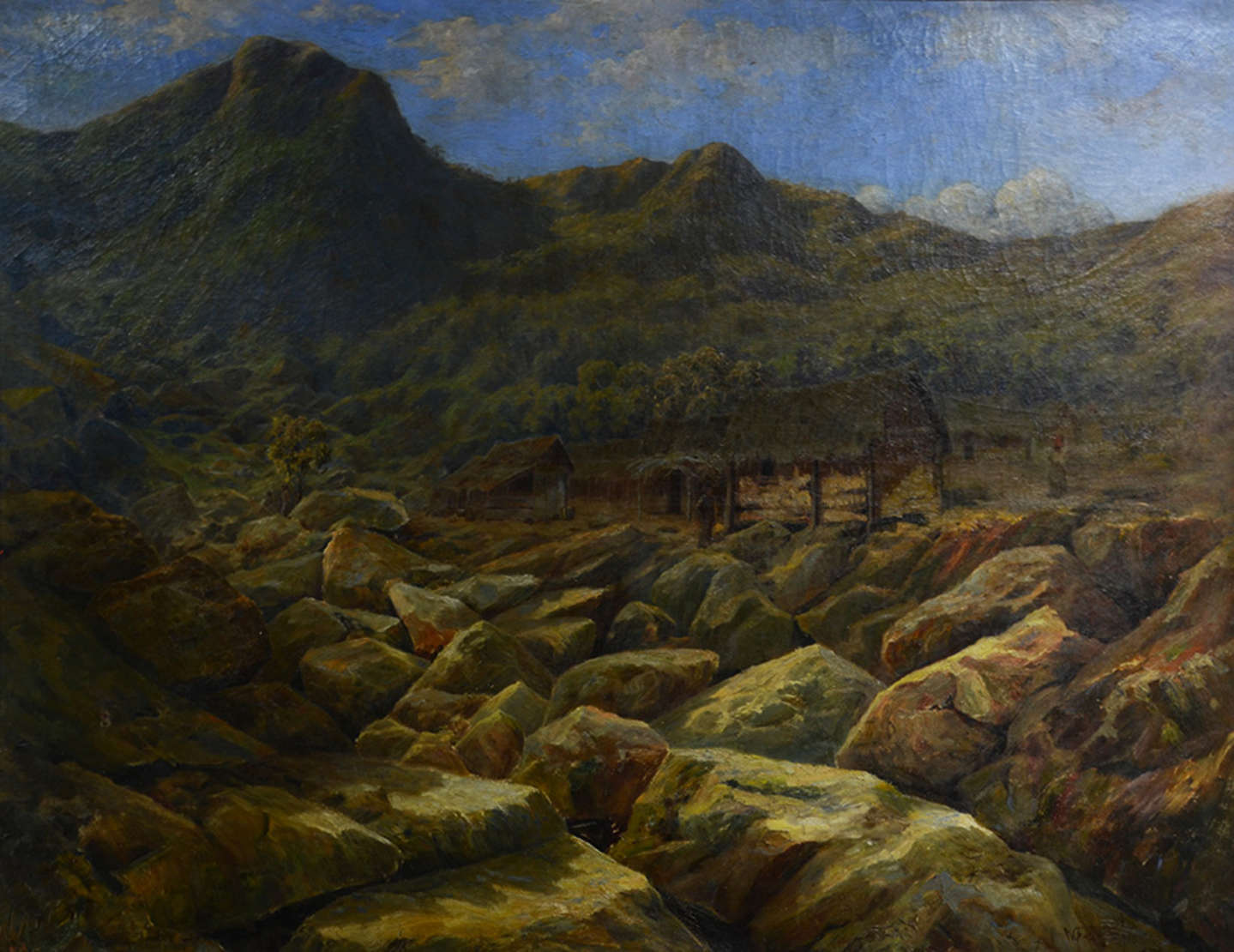 WALTER FEDER (1909 / 1957) - Paisagem, datado 1... - WALTER FEDER (1909 / 1957) - Paisagem, datado 1952 - ost - 1.13 x 1.47 (no verso carimbo do salão nacional de belas artes - 1952). WALTER FEDER (1909 / 1957) - Paisagem, datado 1... - WALTER FEDER (1909 / 1957) - Paisagem, datado 1952 - ost - 1.13 x 1.47 (no verso carimbo do salão nacional de belas artes - 1952).