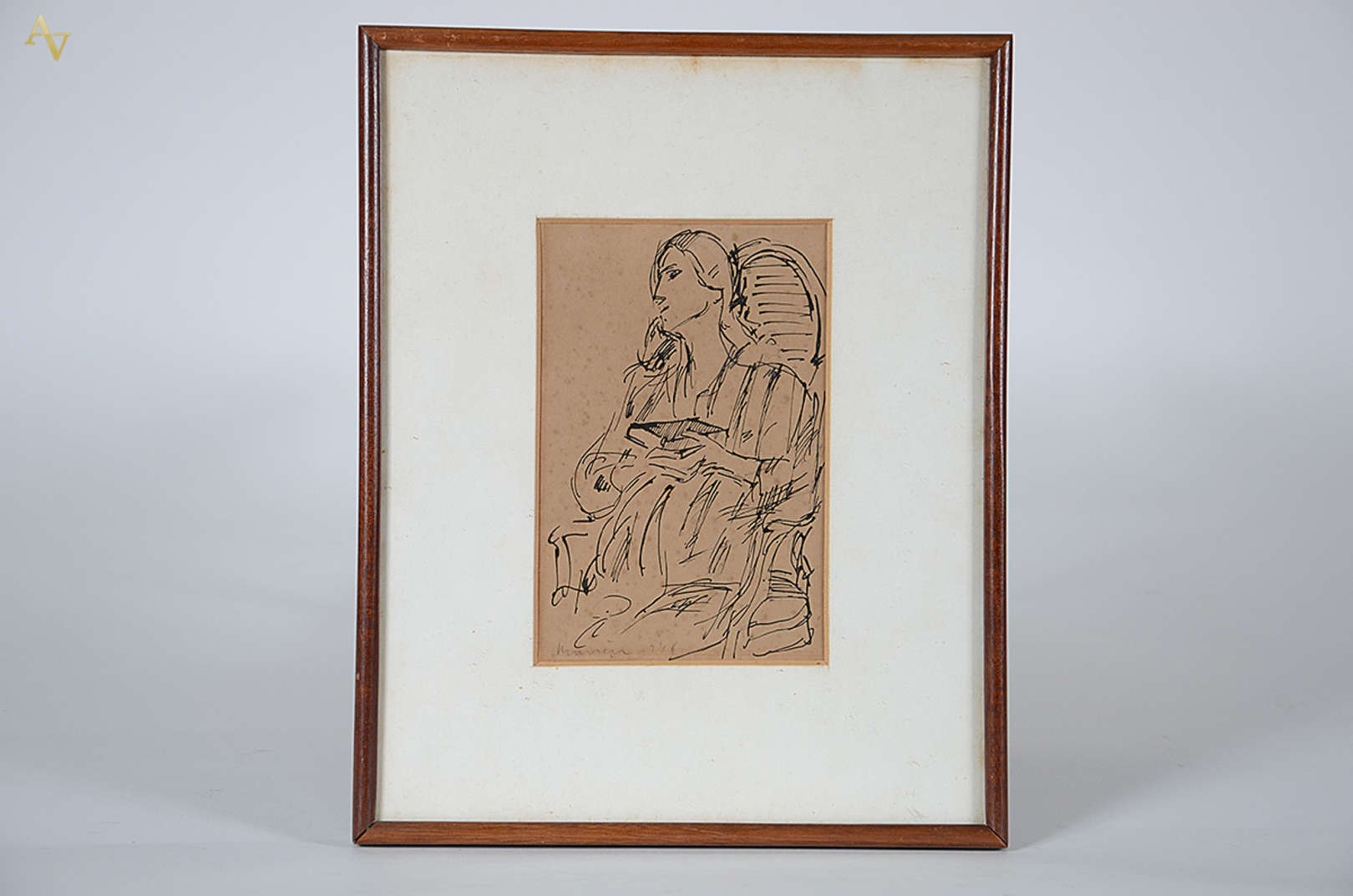 EMERIC MARCIER - Figura feminina - nanquim - 22... - EMERIC MARCIER - Figura feminina - nanquim - 22 x 15 - datado 1946 EMERIC MARCIER - Figura feminina - nanquim - 22... - EMERIC MARCIER - Figura feminina - nanquim - 22 x 15 - datado 1946