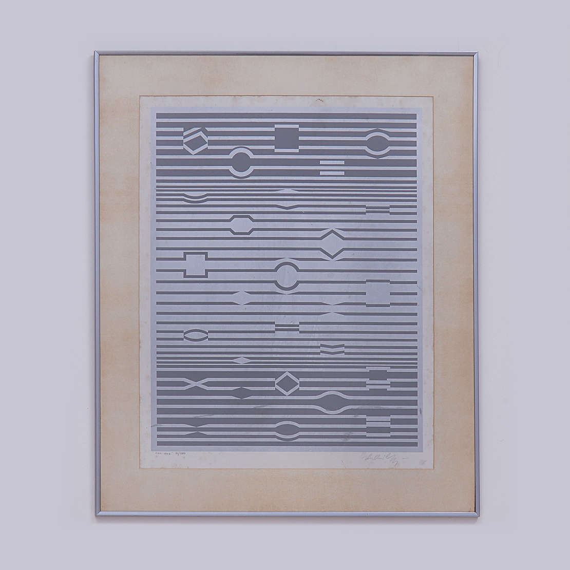 Victor Vasarely (1906-1997), Mar - kab - Serigrafia
ass. inf. direito
65x52 cm Victor Vasarely (1906-1997), Mar - kab - Serigrafia
ass. inf. direito
65x52 cm