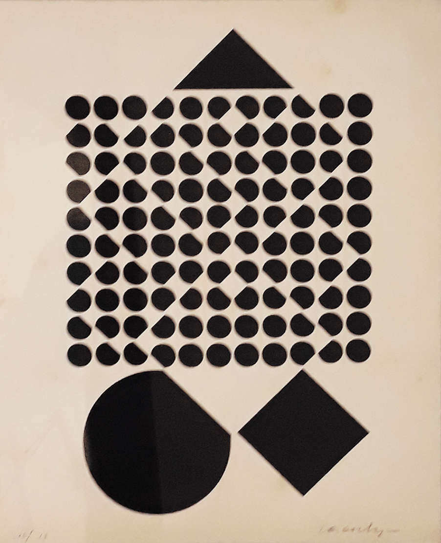 Victor Vasarely (1906-1997), Sem título - Serigrafia 
ass. inf. direito 
36 x 30 cm
Edição 14/15
Em excelente emolduramento de acrílico Victor Vasarely (1906-1997), Sem título - Serigrafia 
ass. inf. direito 
36 x 30 cm
Edição 14/15
Em excelente emolduramento de acrílico
