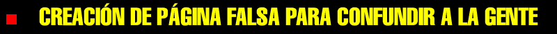 pagina falsa