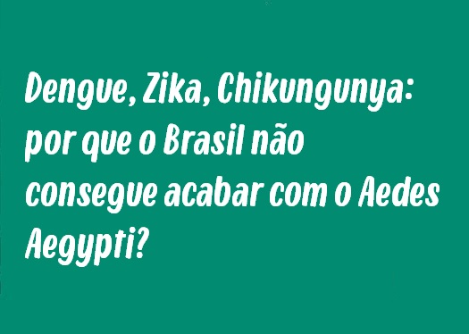 Modelo de Redação: Dengue, Zika, Chikungunya – por que o Brasil não consegue acabar com o Aedes Aegypti?