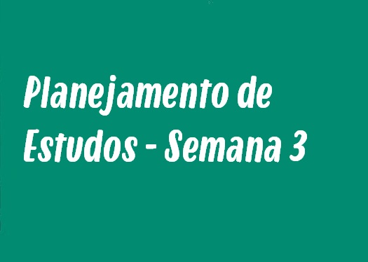 Planejamento de Estudos: Semana 3 - Relações ecológicas, Evolução dos Modelos Atômicos e mais!