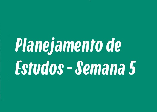 planejamento de estudos