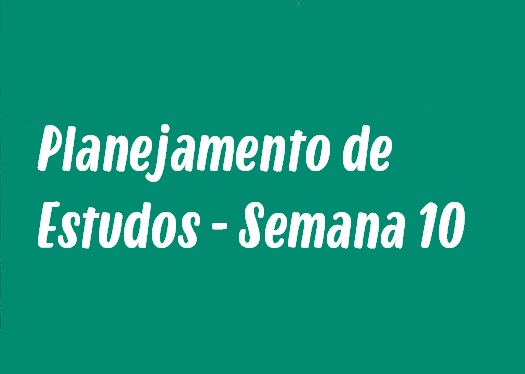 planejamento de estudos