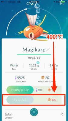 “São 101 Magikarps a capturar, no mínimo. Boa sorte.”