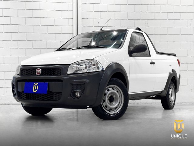 Detalhe da Fiat Strada na Unique Automóveis em Indaiatuba
