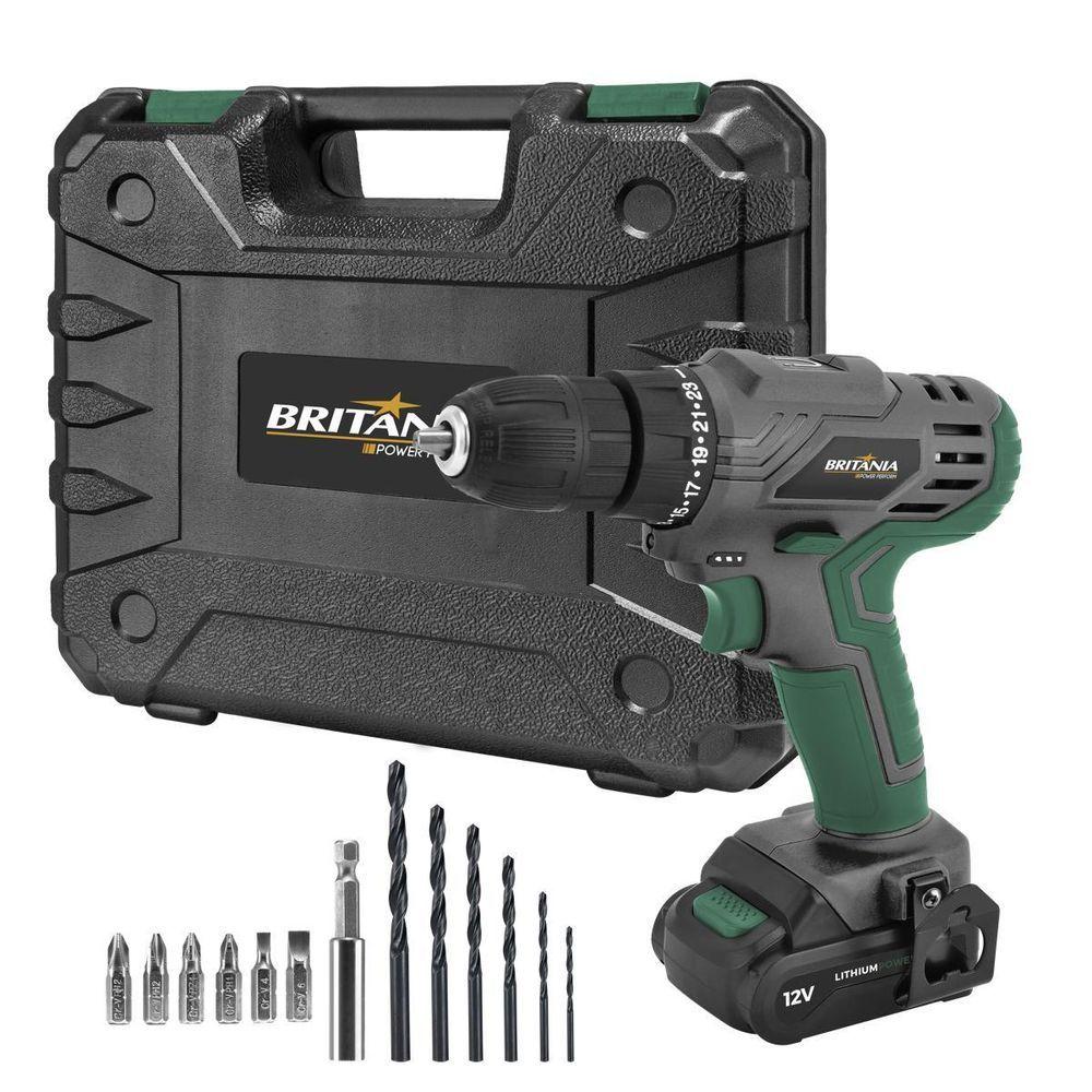 Parafusadeira 2 em 1 Britânia para Uso Doméstico Speed Control BPFE12M 800 RPM Bivolt