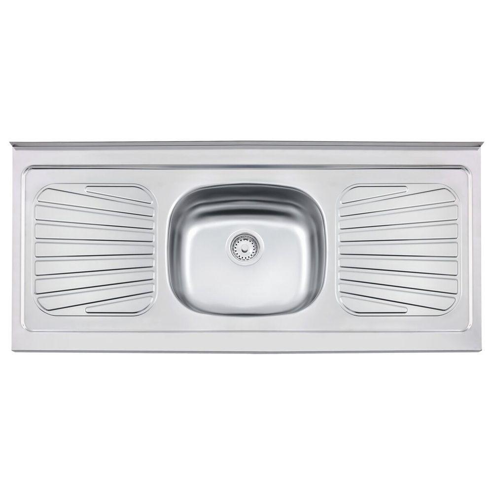 Pia De Apoio Tramontina New Raggi 40 Em Aço Inox 120 X 52 Cm
