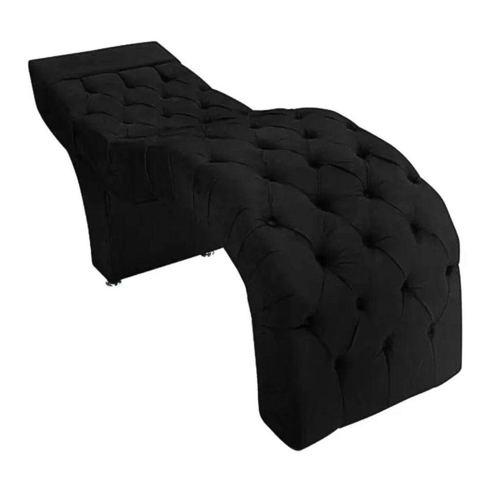 Maca Estofada Estética Cílios Salão Spa Suede Maiara Preto