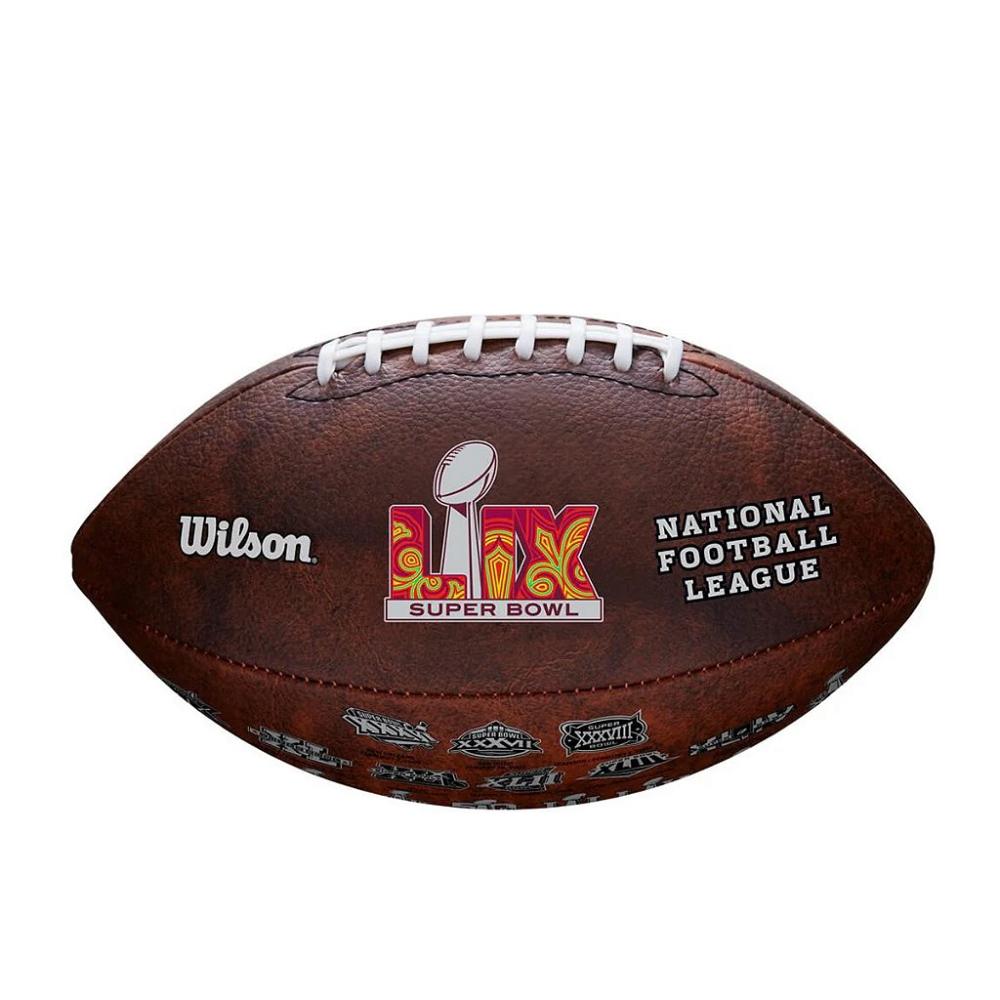 Bola Futebol Americano Wilson NFL SUPER BOWL LIX Throwback