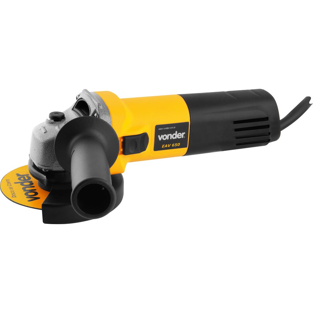 Esmerilhadeira Angular 4.1/2 POL 650W com Disco VONDER