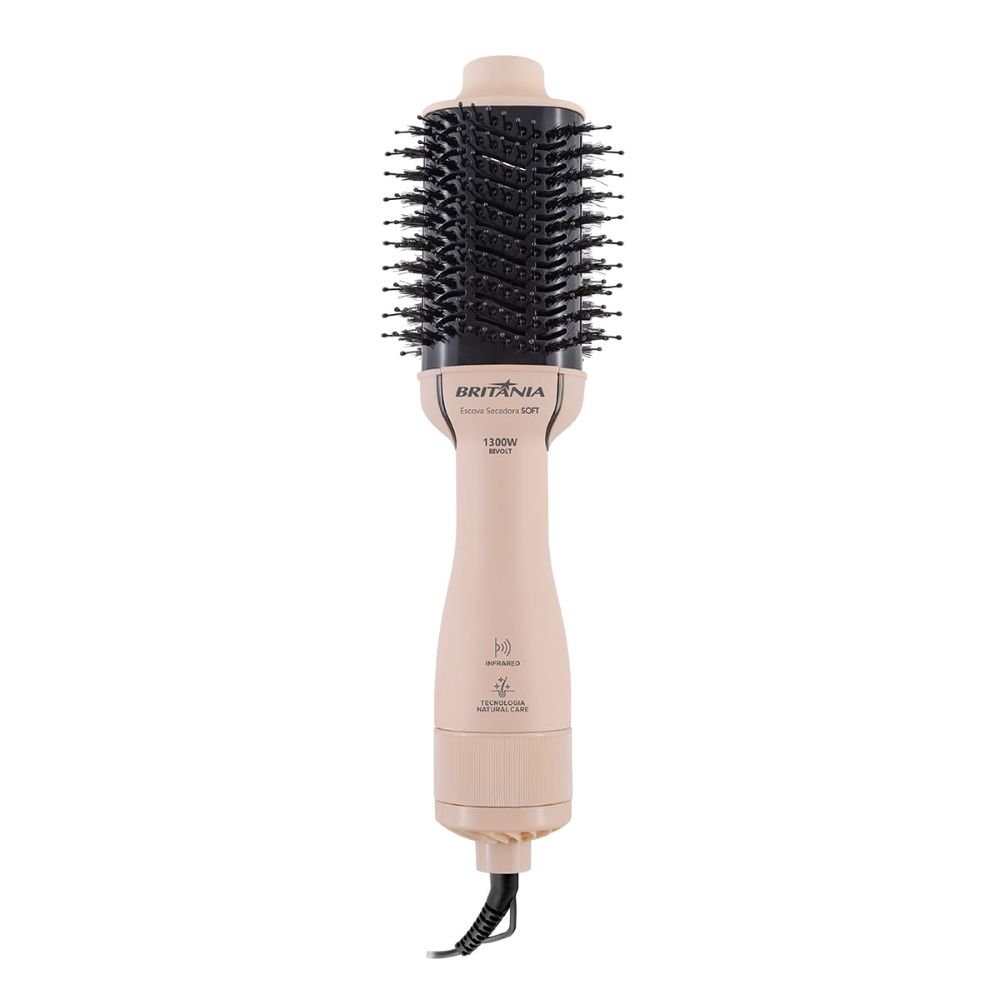 Escova Secadora Britânia Soft 4 Em 1 1300W BEC07R Bivolt