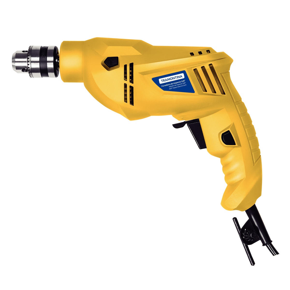 Furadeira De Impacto Tramontina 500 W 220 V 3/8 Polegada Com Sistema De Reversão De Rotação