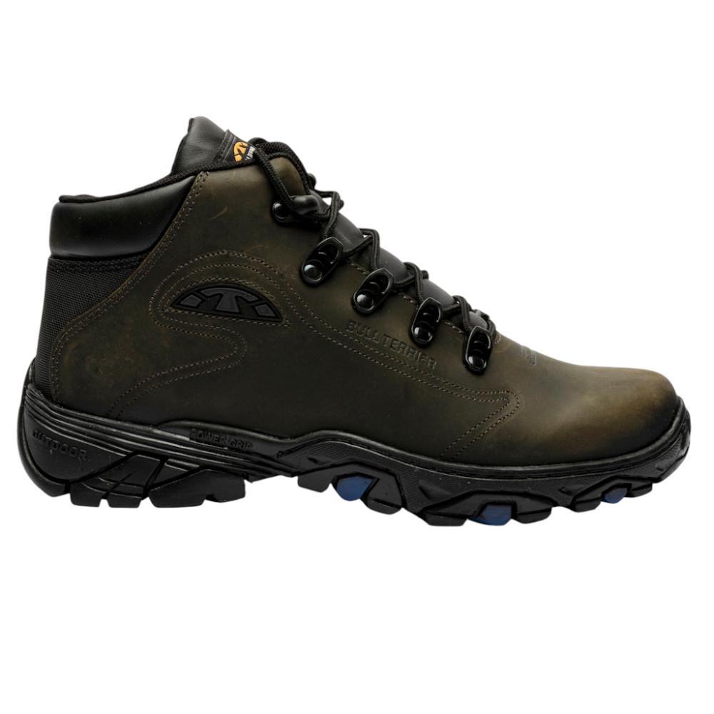 Bota Bull Terrier Canyon Musgo Masculino Couro Verde