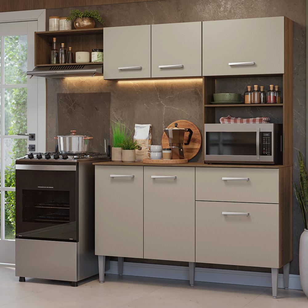 Armário de Cozinha Compacta 196cm Aura Madesa