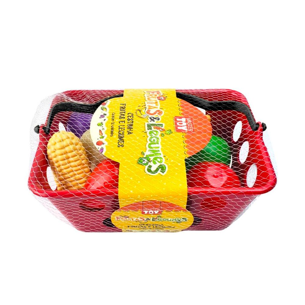Cesta De Legumes Cozinha Infantil Meninas 12 Itens ToyMaster