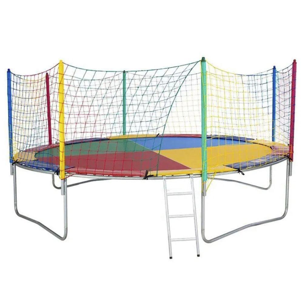 Cama Elástica 4,40m 6 Pés ChicoPlay Lona Colorida Nacional