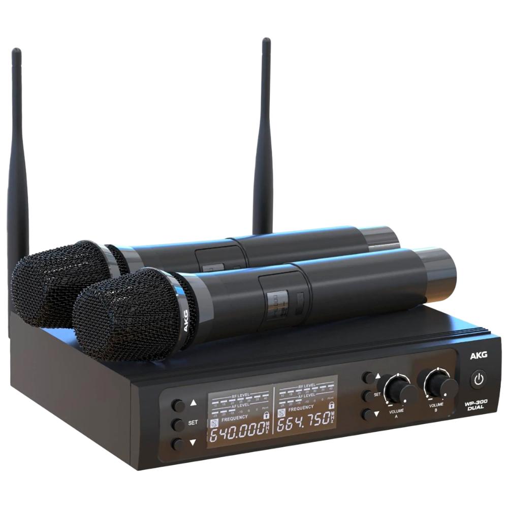 Microfone AKG WP300 Mao Duplo