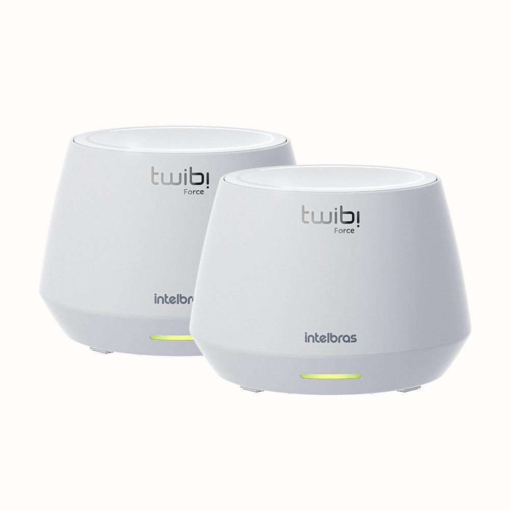 Roteador Mesh Twibi Force AX 1500 Intelbras Wi-Fi 6, Suporta Até 600MB Cobertura Até 280m², Até 128 Dispositivos, 2
