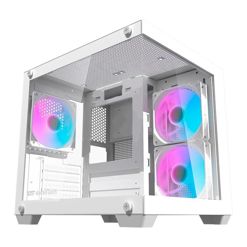 Gabinete Gamer Aigo Darkflash Durin D275M, Mid-Tower, Lateral de Vidro, Branco, DURIN-D275M-WH