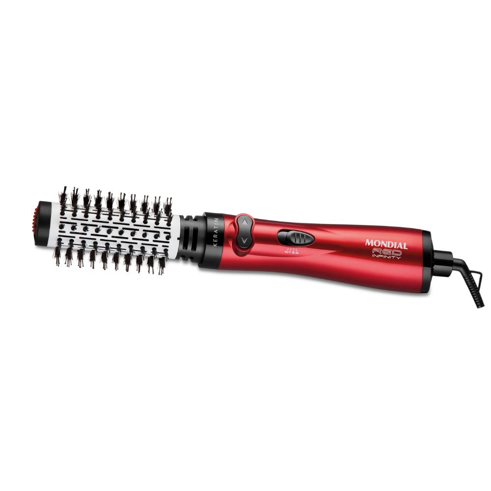 Escova Rotativa Red Infinity Keratin Mondial Vermelho Bivolt - ERB-11-KR