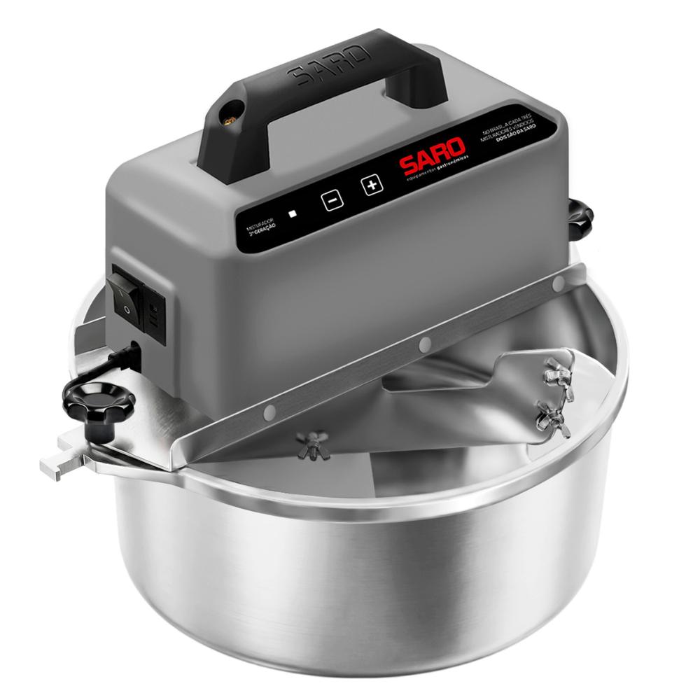 Panela de Brigadeiro Elétrica PA4 4L com Regulador de Velocidade Digital Branco Saro