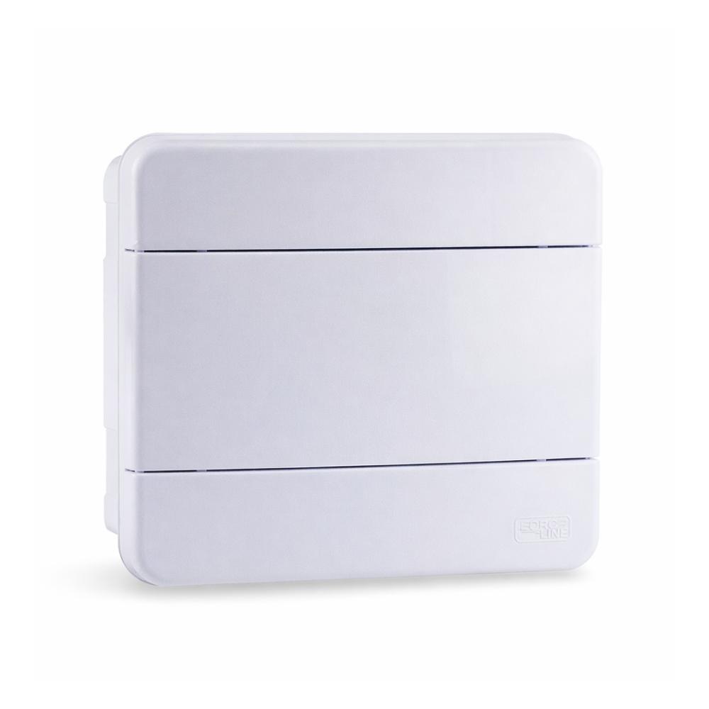 Quadro de Distribuição P/ Embutir P/ 8 Disjuntores Din Branco - Force Line