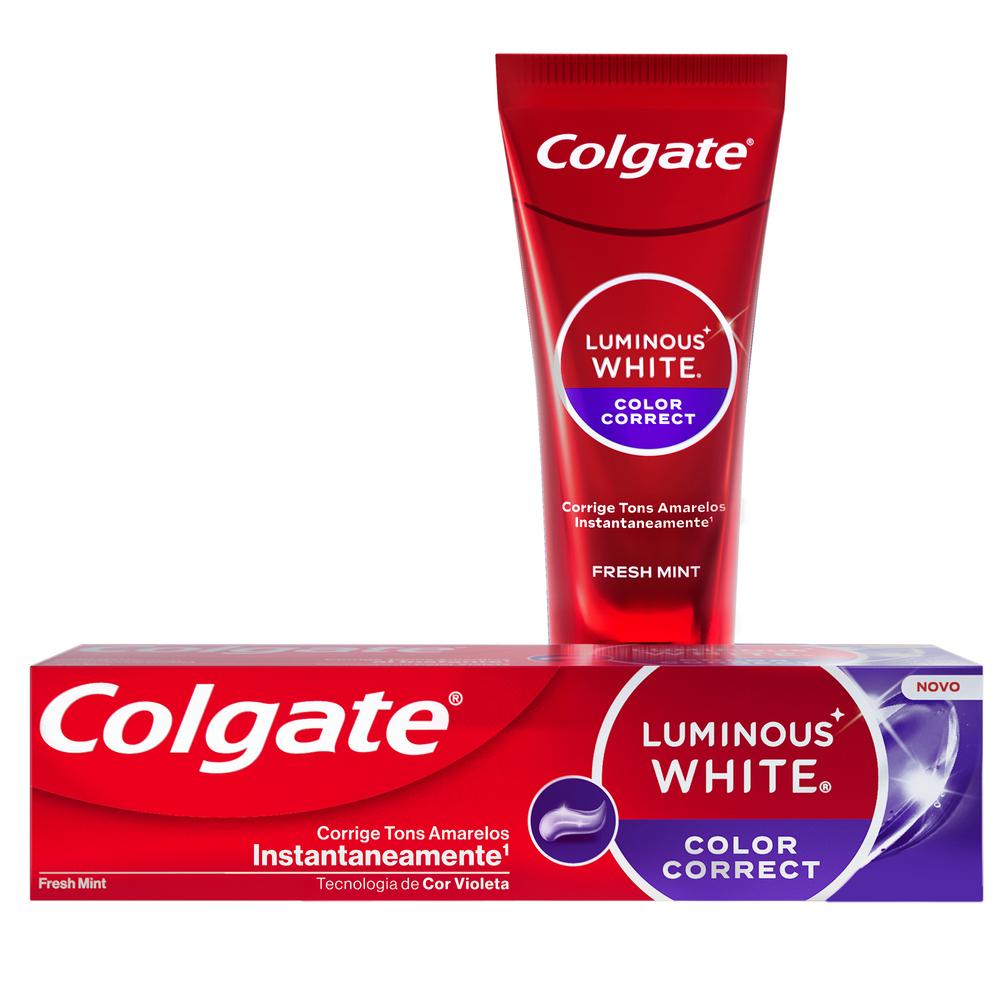 Creme Dental Colgate Luminous White Color Correct Fresh Mint 70g