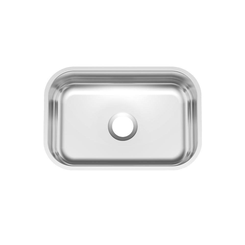 Cuba de Embutir Retangular 47 BL Standard 47x30 cm Sem Válvula Tramontina Inox