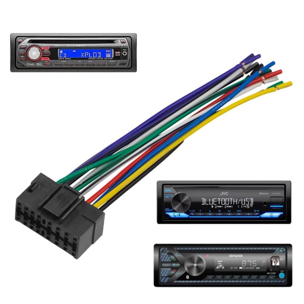 Chicote Compativel com Radio MP3 Sony Jvc Aiwa
