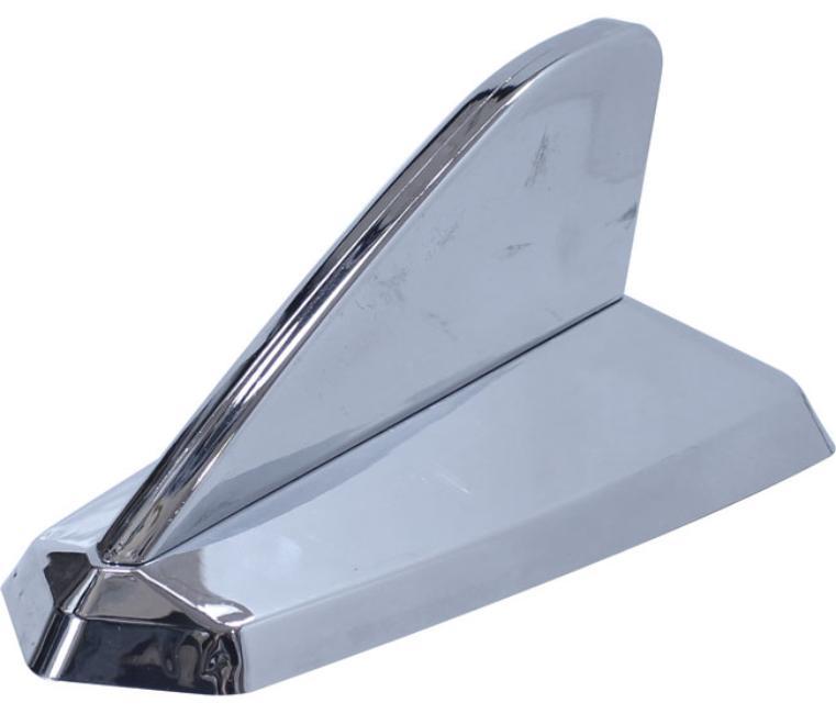 Antena Decorativa Modelo Tubarão Cromada Sem Led Serauto
