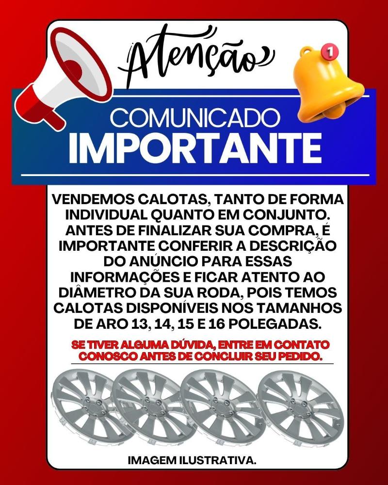 1 Calota Esportiva Modelo Spider Aro 13 Polegadas Black/Silver Parafuso