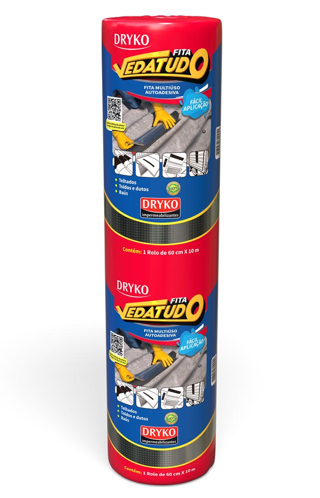 Fita Multiuso 60cmx10m Auto Adesiva Impermeabilizante Dryko