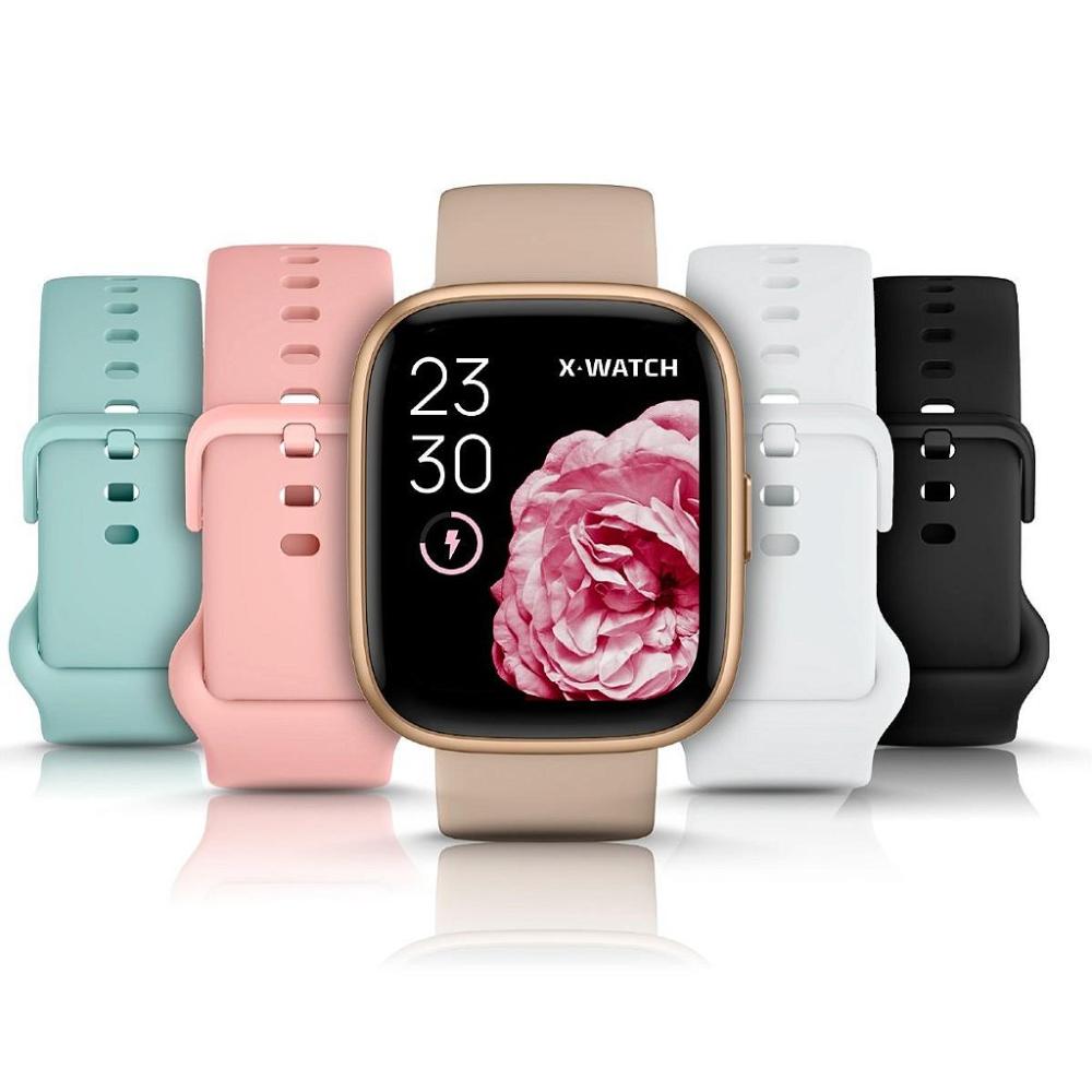 Relogio Smartwatch Unissex Alexa X-Watch XSWUQPI011A Troca Pulseira