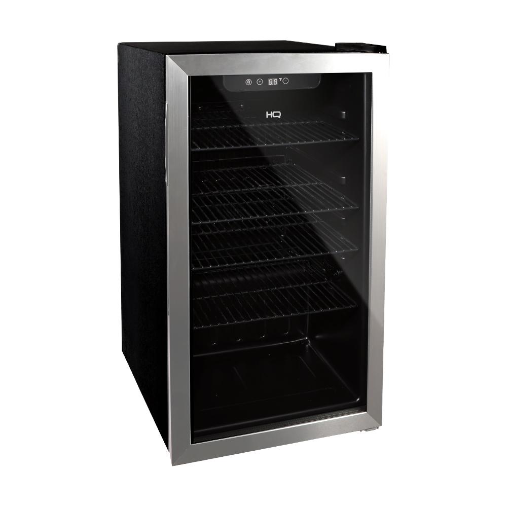 Cervejeira Expositor Vertical HQ Vidro Duplo 100 Litros Inox HQ-100CEVPV