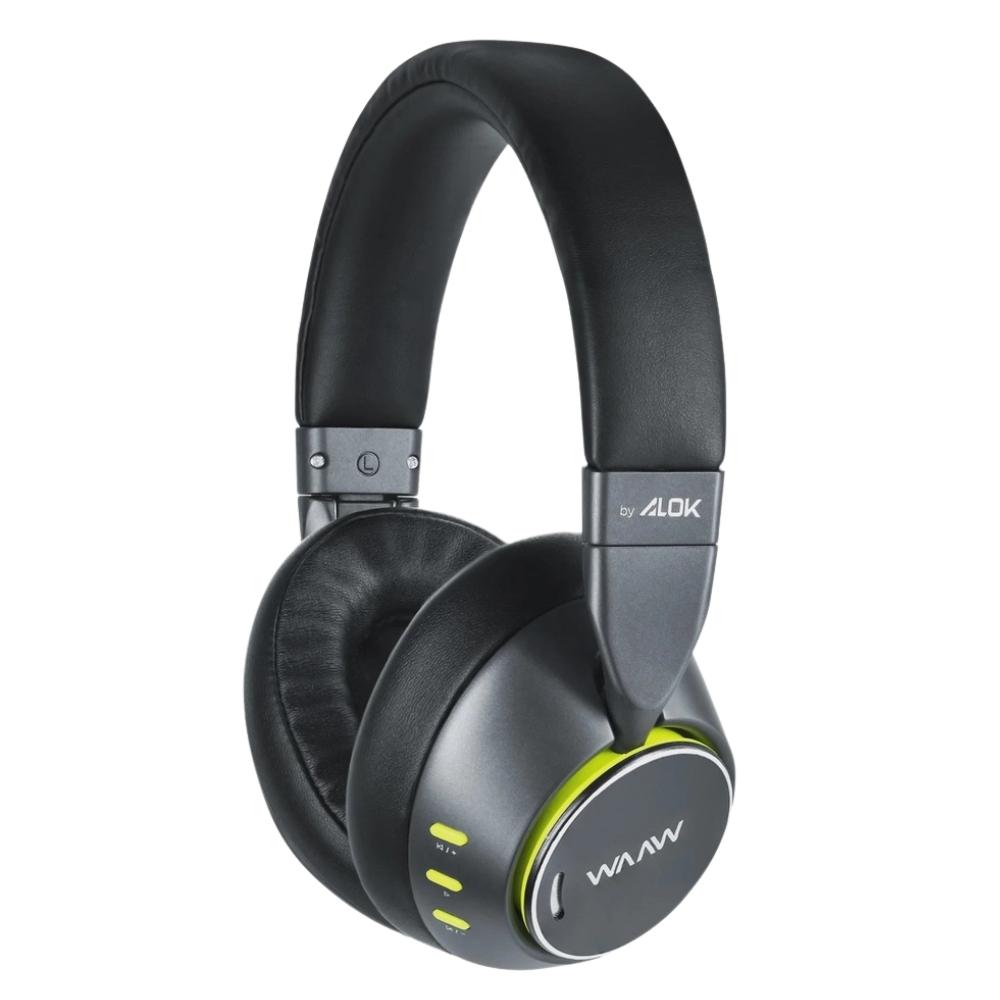 Fone de Ouvido Bluetooth WAAW by ALOK, SENSE 210 Over Ear com Conectividade P2