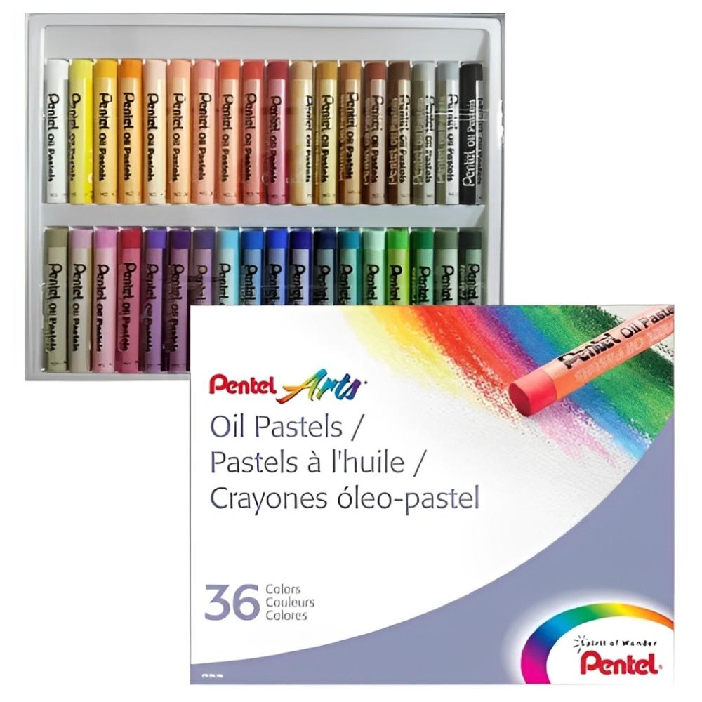 Giz Oleoso Pastel 36 Cores Pentel Arts