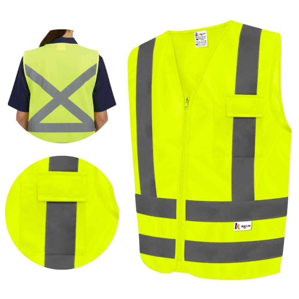 Colete Refletivo Com 1 Bolso Fluorescente Kalipso