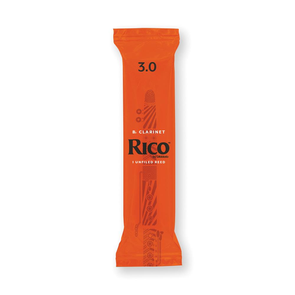 Palheta Clarineta Bb 3.0 (Unidade) D'Addario Rico 50/RCA0130