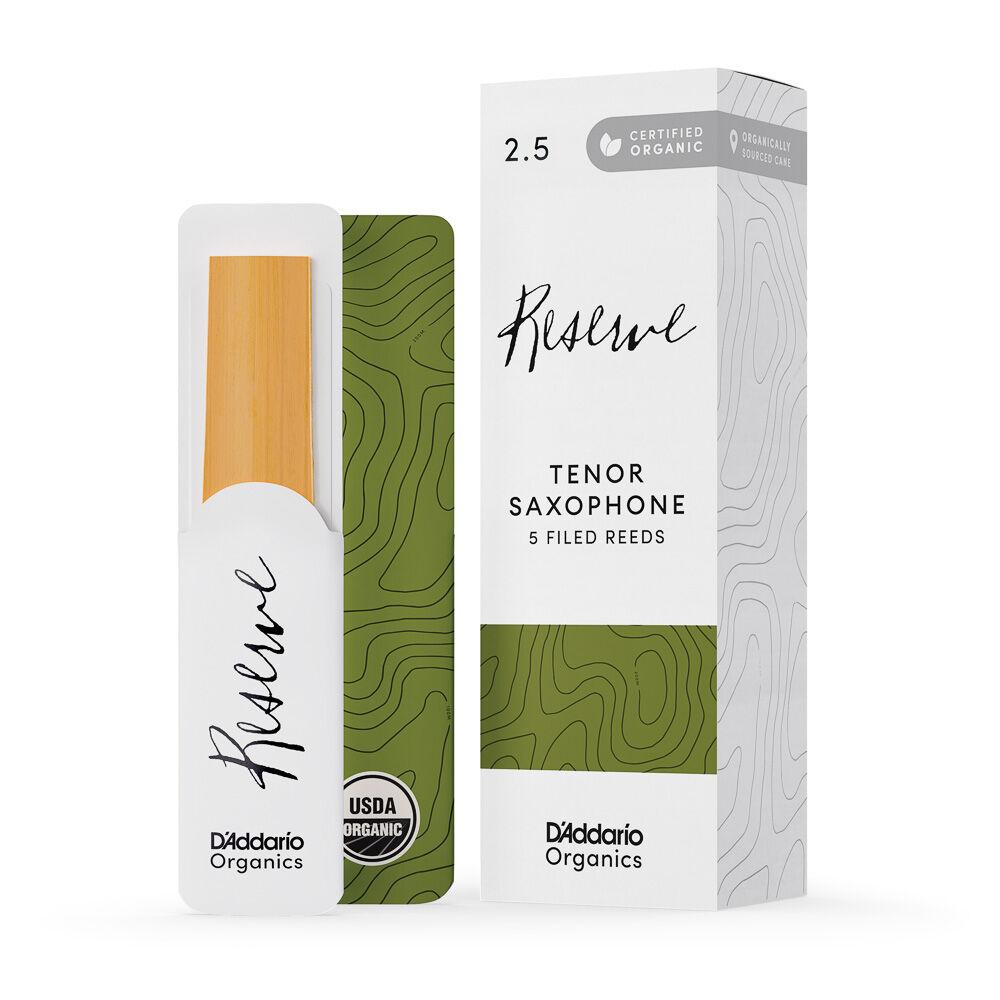 Palheta Sax Tenor 2.5 (5 Peças) DAddario Organic Reserve