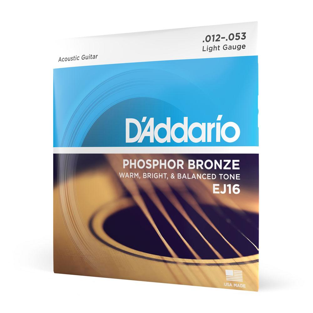 Encordoamento Violão Aço 12-53 D'Addario Phosphor EJ16