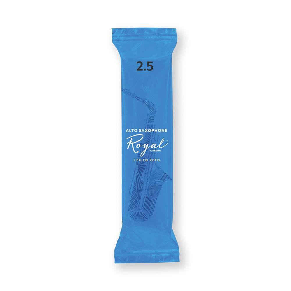 Palheta Sax Alto 2.5 (Unidade) D'Addario Royal RJB0125-B25