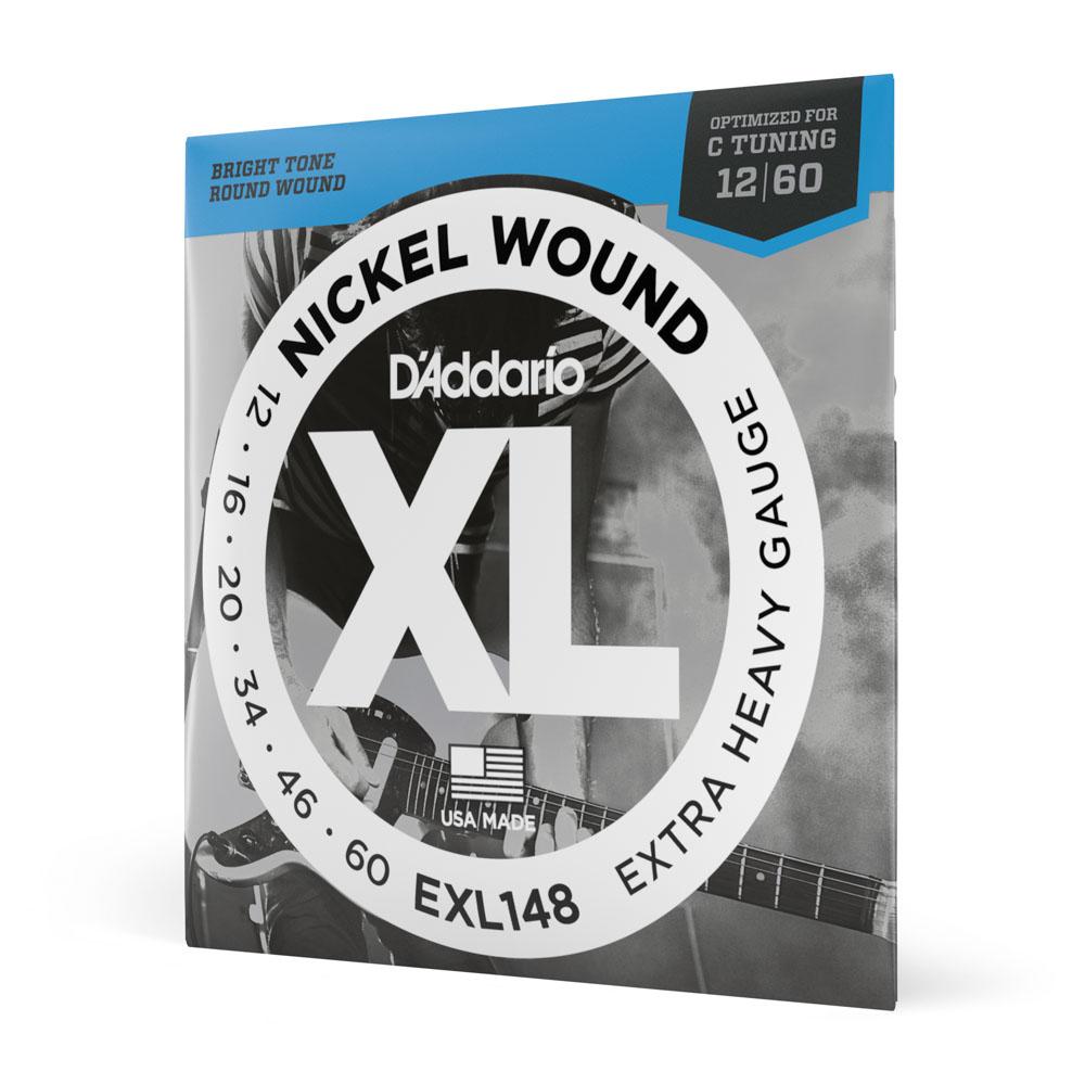 Encordoamento Guitarra 12-60 D'Addario XL Nickel EXL148