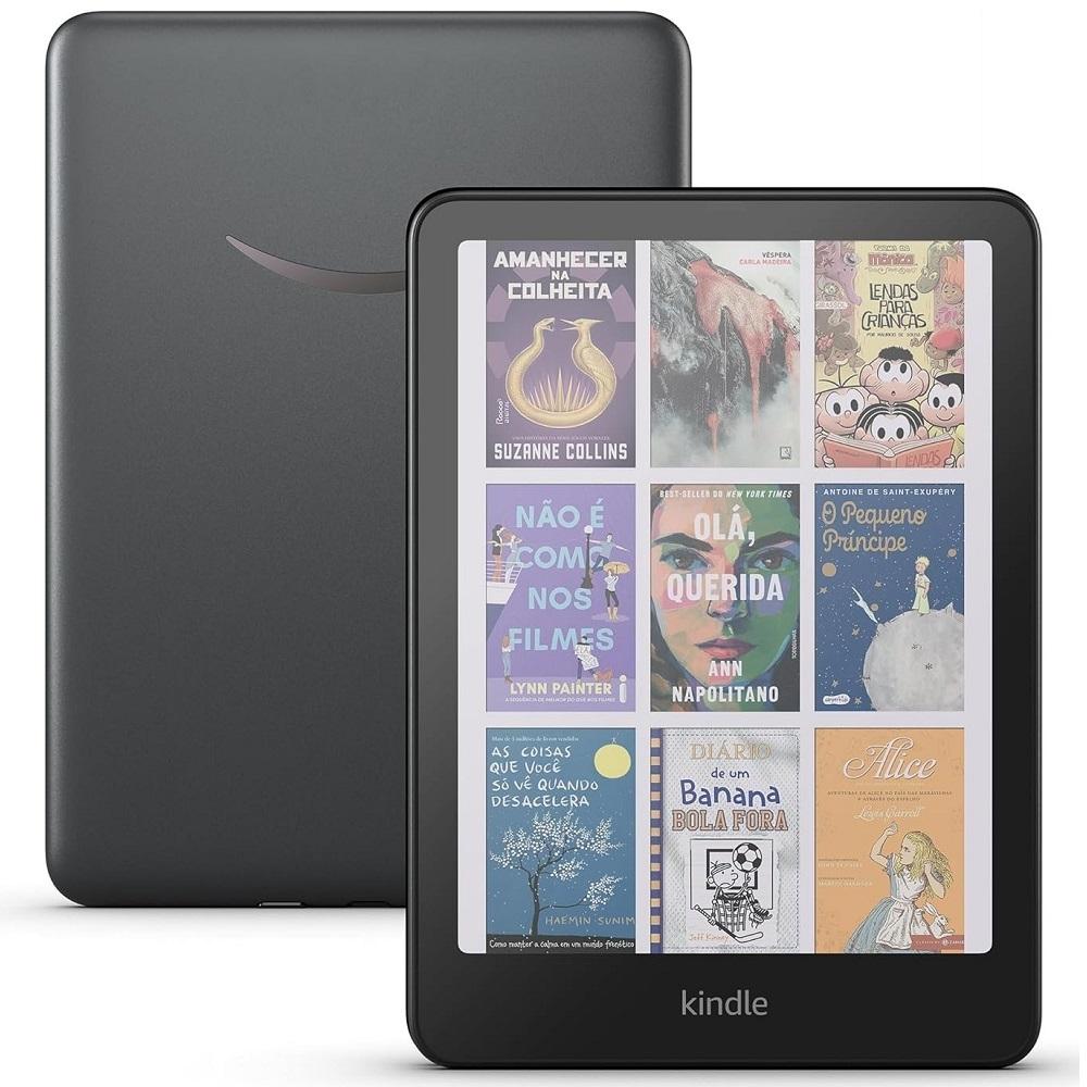 Kindle Colorsoft Signature Edition (32 GB) - Com tela colorida, luz frontal autoadaptável, - Cor Preta Metálica