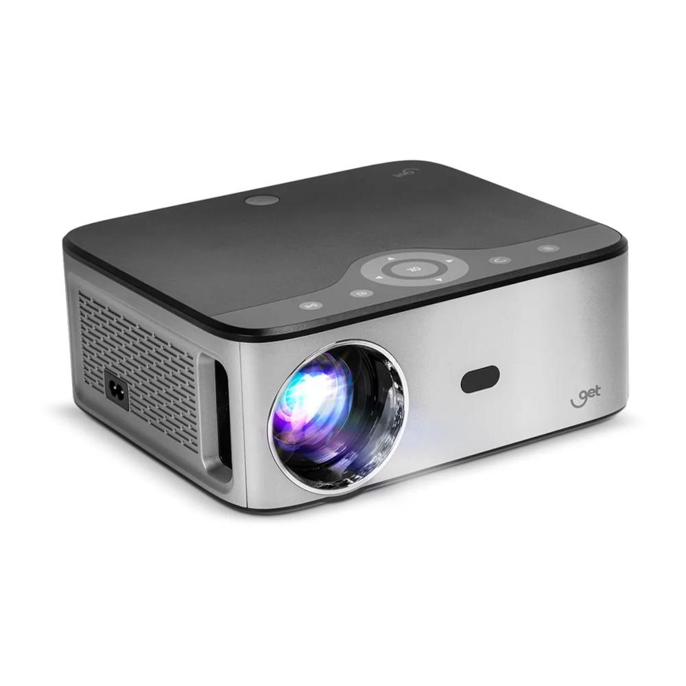 Projetor Smart Get 7000 Lumens, Full HD, Android, Bluetooth 5.1, Resolução Full HD, Projeção de 50 a 250 polegadas