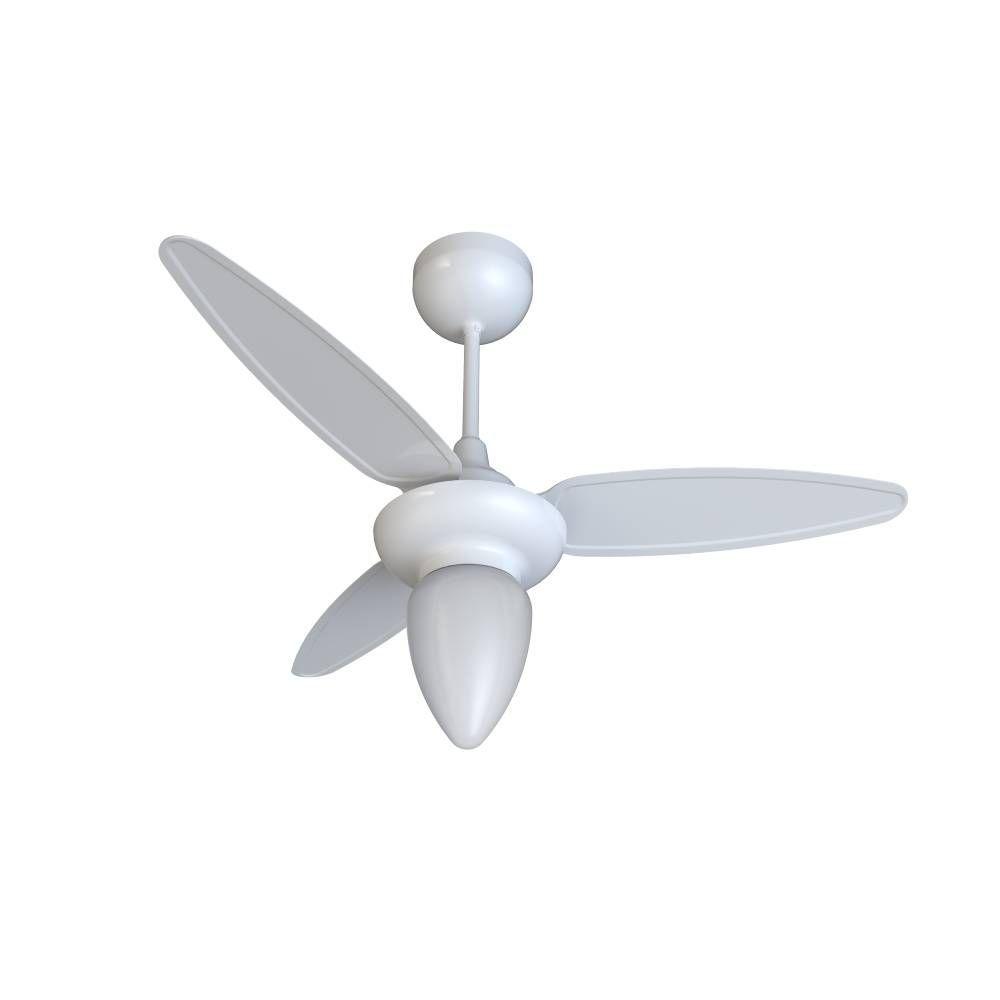 Ventilador de Teto Ventisol Wind Inverter com Controle Remoto 3 Pás Branco - Bivolt