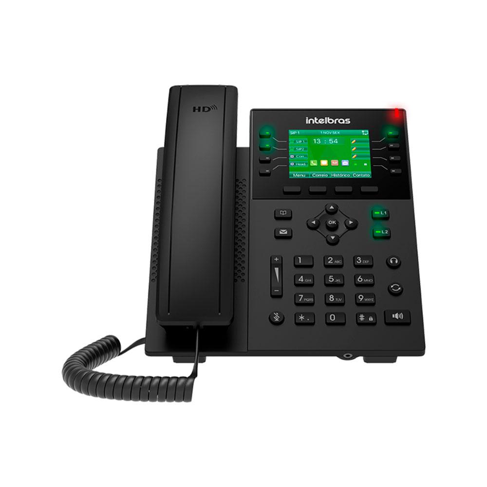 Telefone Intelbras Ip V5502+ Com Fio Mesa parede Preto - 4060018