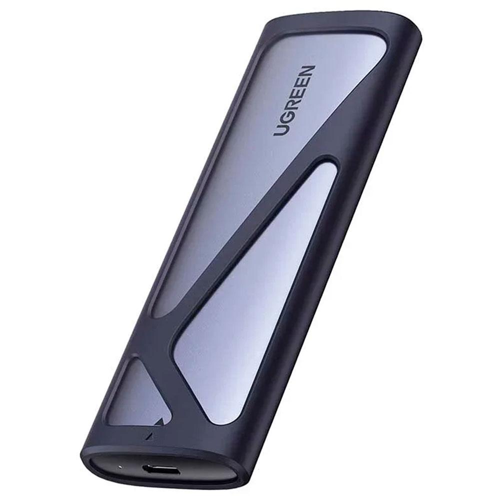 Case gaveta Ugreen Para Ssd nvme Usb-c 3.2 10gbps Cinza - Cm400